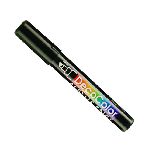 Product Cover Uchida 315-C-1 Marvy Deco Color Chisel Tip Acrylic Paint Marker, Black