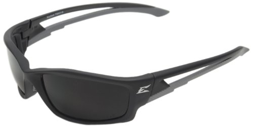 Product Cover Edge Eyewear TSK216 Kazbek Polarized Safety Glasses, Black with Smoke Lens