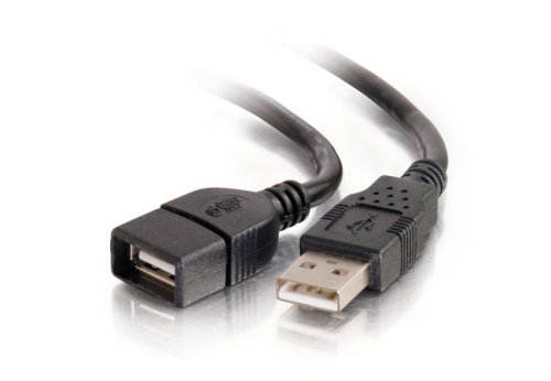 Product Cover C2G 52106 USB Extension Cable - USB 2.0 A Male to A Female Extension Cable, Black (3.3 Feet, 1 Meter)