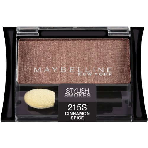 Product Cover Maybelline New York Expert Wear Eyeshadow Singles, Cinnamon Spice 215s Stylish Smokes, 0.09 Ounce