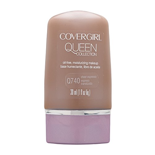 Product Cover COVERGIRL Queen Natural Hue Liquid Makeup Sheer Espresso 740, 1 oz (packaging may vary)