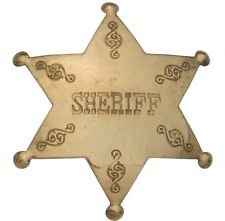 Product Cover Costume Badge Brass Sheriff Old West Prop