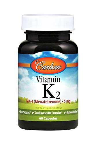 Product Cover Carlson - Vitamin K2, MK-4 (Menatetrenone), Bone & Heart Health, Soy-free, 60 capsules