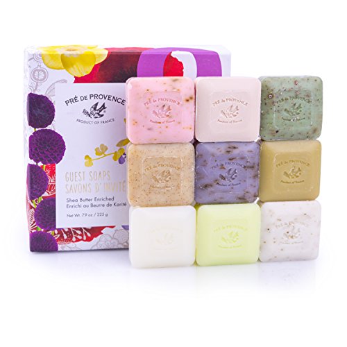 Product Cover Pre de Provence French Soap Assorted Boutique Luxury Gift Box (Set of 9), Scented Herb