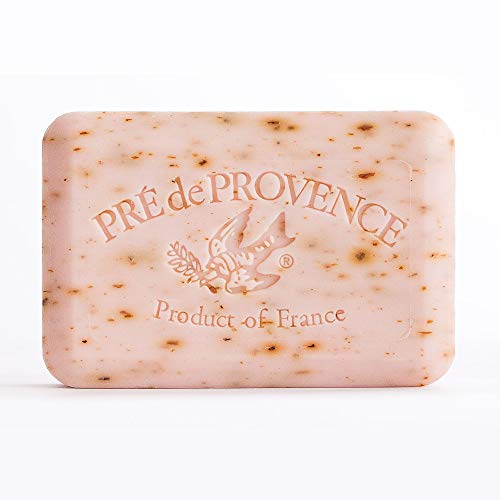 Product Cover Pre' De Provence Artisanal French Soap Bar Enriched With Shea Butter, Rose Petal, 8.8 Ounce