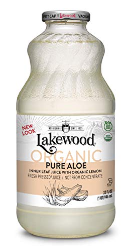 Product Cover Lakewood Organic PURE Aloe Inner Leaf, Fresh Pressed (32 oz, 6 pack)
