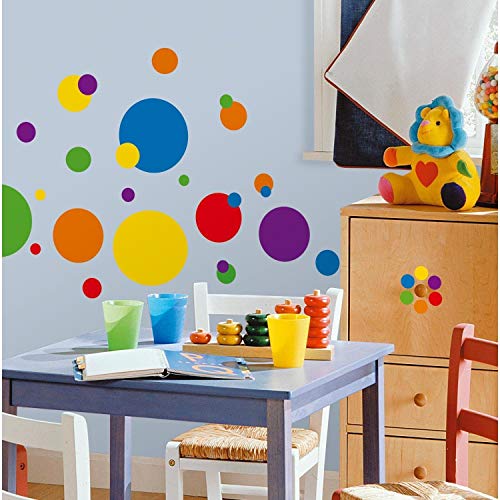 Product Cover RoomMates Colorful Dots Peel and Stick Wall Decals - RMK1248SCS