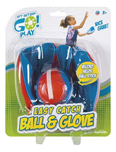 Product Cover Get Outside Go! Easy Catch Ball & Glove Set Super Sport Outdoor Active Play Baseball by Toysmith (Packaging May Vary)