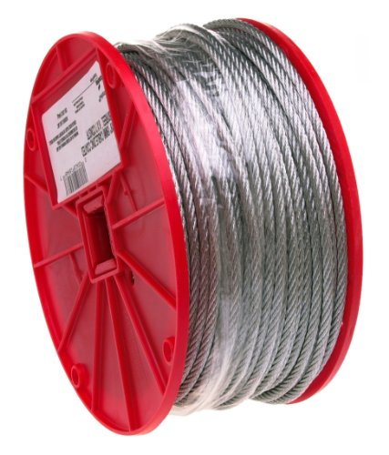 Product Cover Galvanized Steel Wire Rope on Reel, 7x7 Strand Core, 3/32
