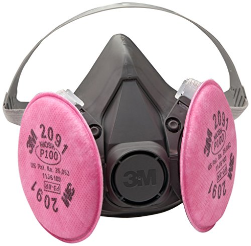 Product Cover 3M Half Facepiece Reusable Respirator Assembly 6391/07003(AAD), Large, P100 Respiratory Protection