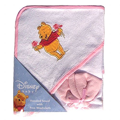 Product Cover Winnie The Pooh Hooded Towel & Washcloth set - pink