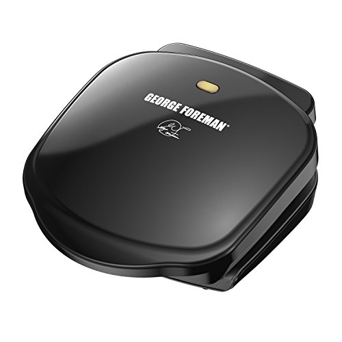 Product Cover George Foreman 2-Serving Classic Plate Electric Indoor Grill and Panini Press, Black, GR10B