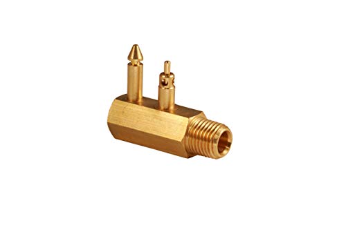 Product Cover Brass Quick-Connect Tank Fitting 1/4-Inch NPT Male Thread for Johnson/Evinrude/OMC