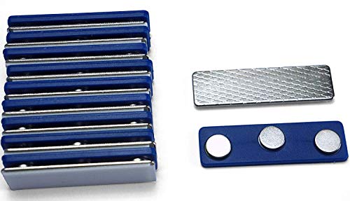 Product Cover Applied Magnets 10 Name Badge Magnets - Magnetic Name Tag Holders with Three Neodymium Magnets