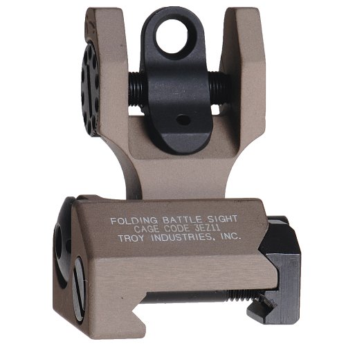 Product Cover Troy Industries SSIG-FBS-R0FT-00 Folding Battle Sight Rear (Flat Dark Earth)