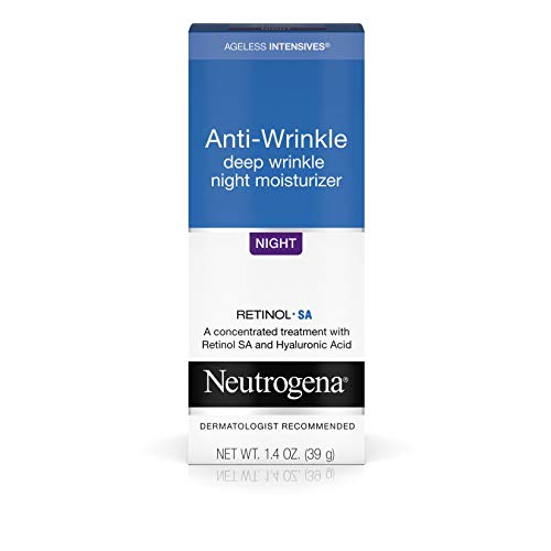 Product Cover Neutrogena Ageless Intensives Anti Wrinkle Cream with Retinol and Hyaluronic Acid - Night Cream with Shea Butter, Vitamin E, Vitamin A, Glycerin, Hyaluronic Acid, 1.4 oz