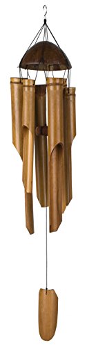 Product Cover Woodstock Chimes C101 The Original Guaranteed Musically Tuned Chime Asli Arts Collection, Large, Half Coconut Bamboo