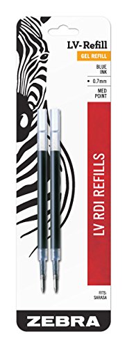 Product Cover Zebra Sarasa RDI LV-Refill, Medium Point, 0.7mm, Blue Ink, 2-Count