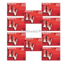 Product Cover Sony DVC60PRL Mini DV Tape 60min Premium Data Cartridge 10 Packs