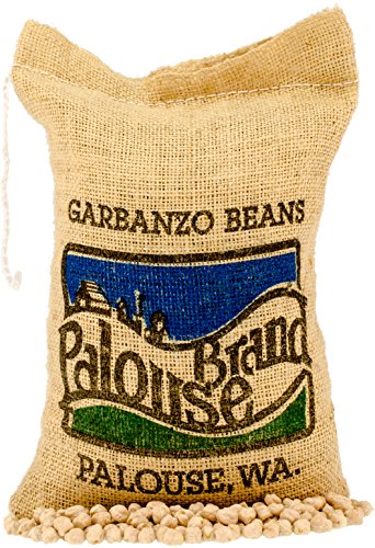 Product Cover Garbanzo Beans aka Chickpeas or Ceci Beans | Non-GMO Project Verified | 100% Non-Irradiated | Certified Kosher Parve | USA Grown | Field Traced (5 LB Burlap Bag)