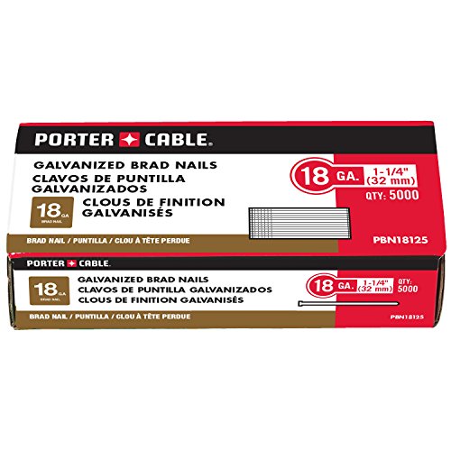 Product Cover PORTER-CABLE PBN18125 18 Gauge 1-1/4-Inch Brad Nail (5000-Pack)