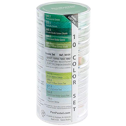 Product Cover Panpastel PPSTL10-30104 Ultra Soft Artist Pastel Greens Set