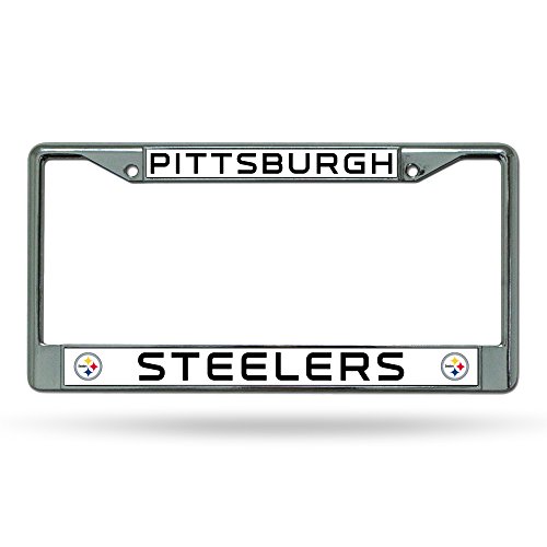 Product Cover NFL Pittsburgh Steelers Chrome Licensed Plate Frame
