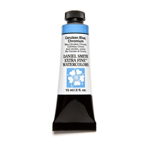 Product Cover DANIEL SMITH Extra Fine Watercolor 15ml Paint Tube, Cerulean Blue Chromium