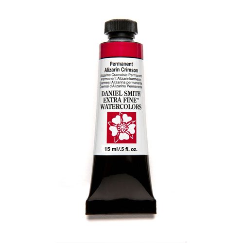 Product Cover Daniel Smith Extra Fine Watercolor Paint Tube, 15ml, Permanent Alizarin Crimson
