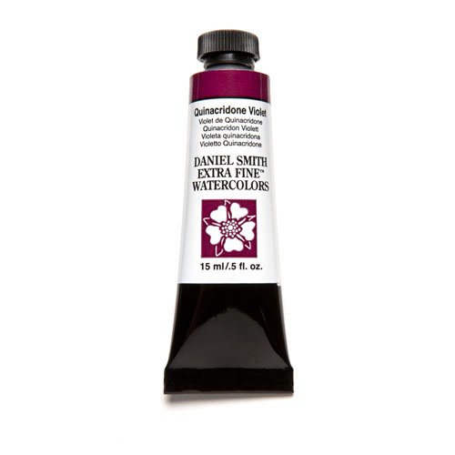 Product Cover DANIEL SMITH 284600094 Extra Fine Watercolor 15ml Paint Tube, Quinacridone, Violet