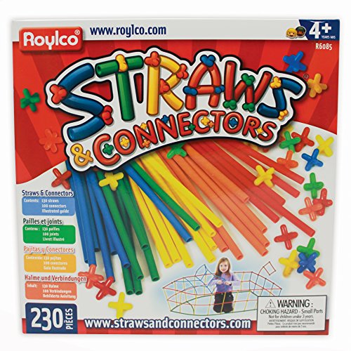 Product Cover Roylco Straws and Connectors Building Kit - Pack of 230 - Assorted Colors