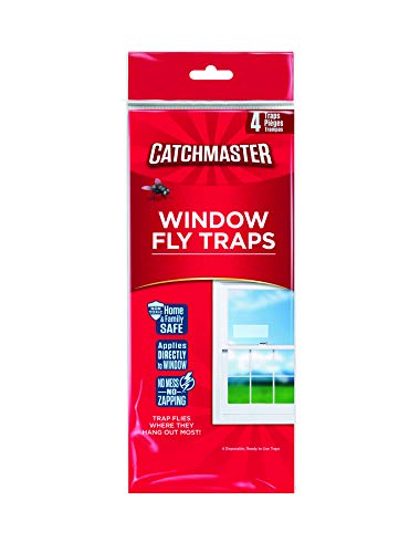 Product Cover Catchmaster 904 Bug & Fly Clear Window Fly Traps - 3 Packs of 4 Traps