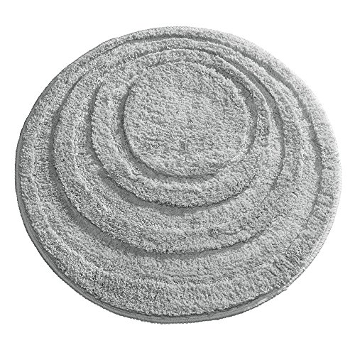 Product Cover iDesign Spa Microfiber Round Accent Shower Rug, Bath Mat for Master, Guest, Kids' Bathroom, Entryway, 24
