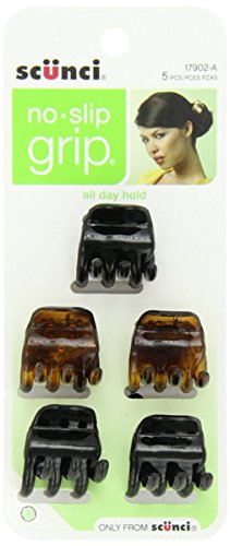 Product Cover Scunci No-Slip Grip Mini Jaw Clips 5 ea