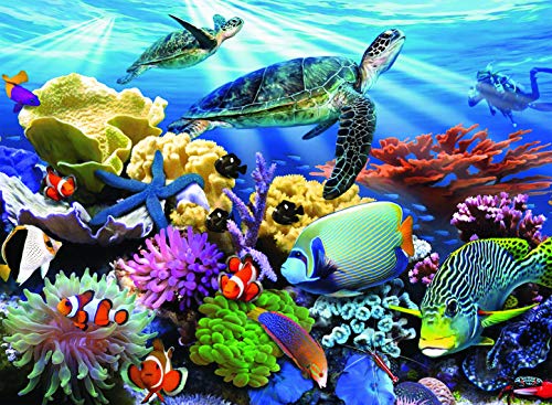 Product Cover Ravensburger Ocean Turtles - 200 Piece Jigsaw Puzzle for Kids - Every Piece is Unique, Pieces Fit Together Perfectly