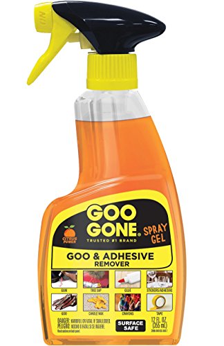 Product Cover Goo Gone Adhesive Remover Original Spray Gel - Removes Chewing Gum, Grease, Tar, Stickers, Labels, Tape Residue, Oil, Blood, Lipstick, Mascara, Shoe Polish, Crayon - 12 Ounce