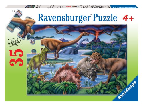 Product Cover Ravensburger Dinosaur Playground - 35 Piece Jigsaw Puzzle for Kids - Every Piece is Unique, Pieces Fit Together Perfectly