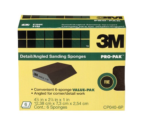 Product Cover 3M Angle Sanding Sponge, 2.875-Inch by 4.875-Inch by 1-Inch