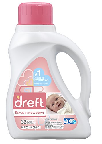 Product Cover Dreft Stage 1: Newborn Liquid Laundry Detergent (HE),Natural for Baby, Newborn, or Infant, 50 oz, 32 loads