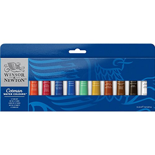 Product Cover Winsor & Newton Cotman Water Colour Paint, Set of 12, 8ml Tubes