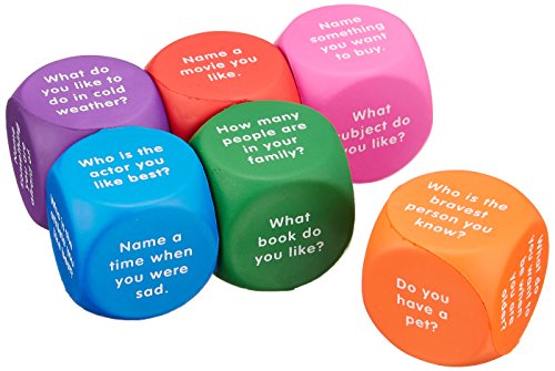 Product Cover Learning Resources Conversation Cubes, Social Dice, Autism Therapy, Ice Breaker Cubes, Ages 6+
