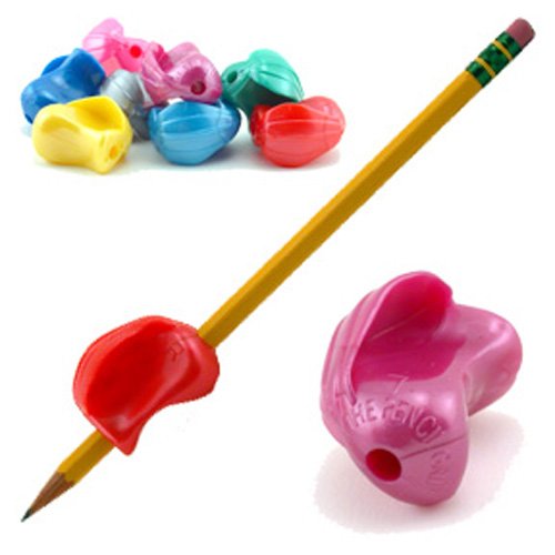 Product Cover The Pencil Grip Crossover Grip Ergonomic Writing Aid for Righties and Lefties, 6 Count Metallic Colors (TPG-17706)
