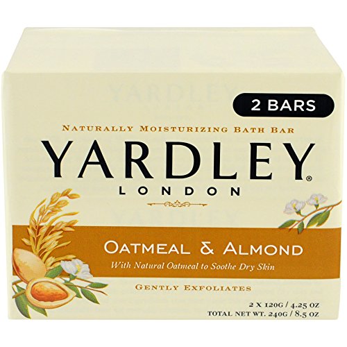 Product Cover Yardley London Oatmeal and Almond Naturally Moisturizing Bath Bar, 4.25 oz., 2 Count