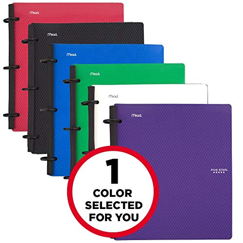 Product Cover Five Star Flex Hybrid NoteBinder, 1 Inch Binder, Notebook and Binder All-in-One, Color Selected For You, 1 Count (29104)