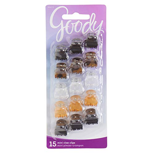 Product Cover Goody Hair Women's Classics Mini Hair Crown Claw Clip, 15 Count (Pack of 1)