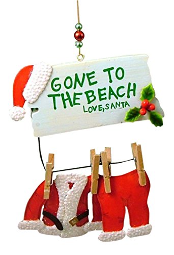 Product Cover Cape Shore Santa Gone to The Beach Christmas Ornament