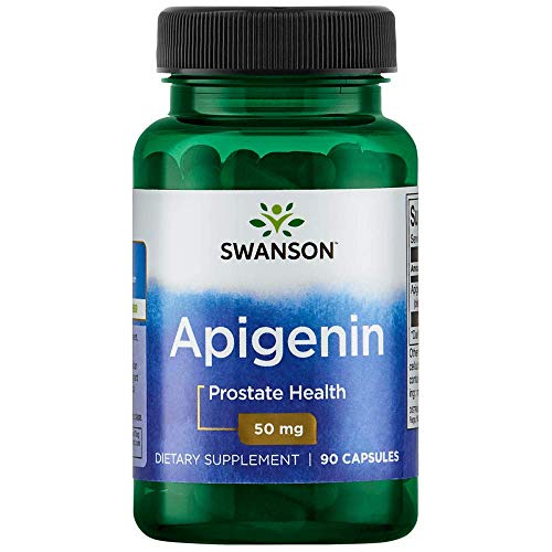 Product Cover Swanson Apigenin Prostate Health Supplements Nerve Health 50 mg 90 Capsules