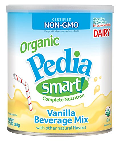 Product Cover PediaSmart Organic Non-GMO Dairy Vanilla Complete Nutrition Beverage Powder, Clean Label Project Verified, 12.7 oz