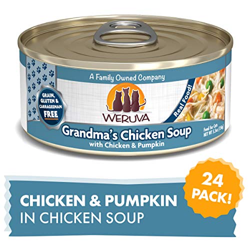 Product Cover Weruva Classic Cat Food, Grandma?S Chicken Soup With Chicken Breast & Veggies, 5.5Oz Can (Pack Of 24)