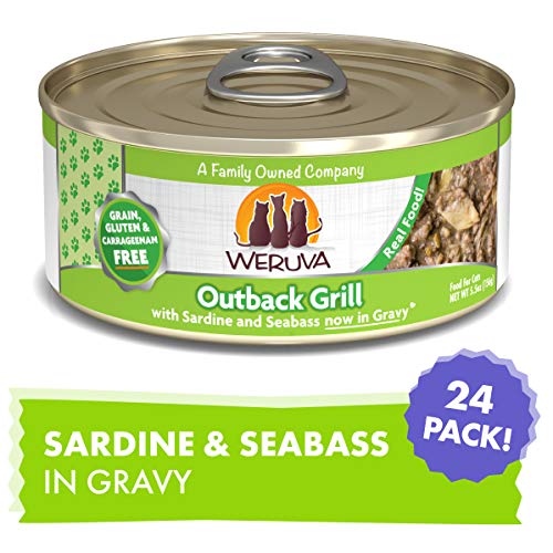 Product Cover Weruva Classic Cat Food, Outback Grill With Trevally & Barramundi In Aspic, 5.5Oz Can (Pack Of 24)